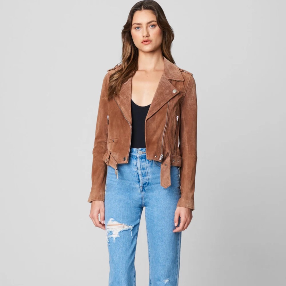 Blanknyc suede motor jacket
